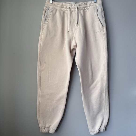 Hollister Other - Hollister Mens Large Beige Tan Relaxed Jogger Sweatpants Neutral Elastic Waist‎